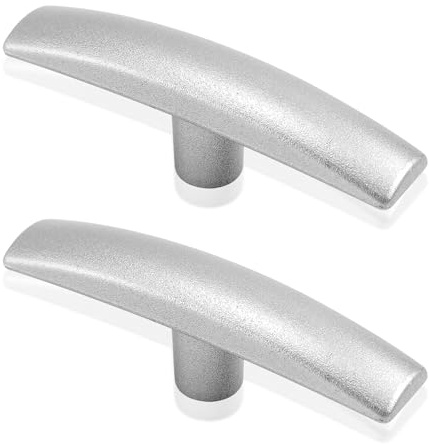 2st RV Avloppsventiler Handtag Kompatibel med 3,8cm, 5,1cm, 7,6cm Vattentankslussventiler & Avloppsdumpventiler, Metallgjutning Spillvattenventilhandtag Ersättning för CAMCO (Silver)