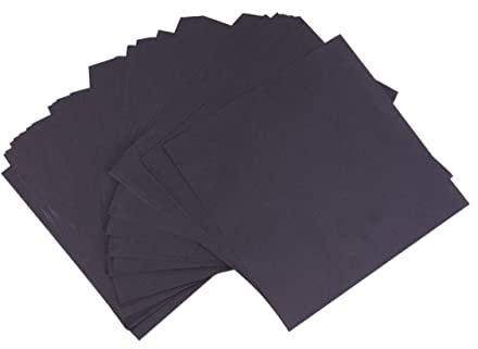 100 Stück Origami Schwarzes Quadratisch Faltpapier | Dünne Papierbögen zum Falten und Schneiden, Leicht zu Kleben