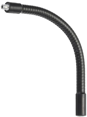 PATIKIL 8 Gooseneck, 1/4-20 Female to Male Thread Metal Universal Hose Flexible Arm Gooseneck Tube Extension Holder for Action Camera, Phone, Microphone, Black