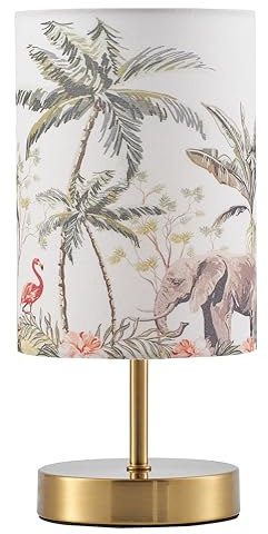 Onara Table Lamp for Bedroom, Living Room, and Office – Home Decor Lamp with Designer Lampshade – Desk Lamp for Shelves, Sideboards, and Bedside Tables – E27 Base LED Bulb Included (Elephant Beige)