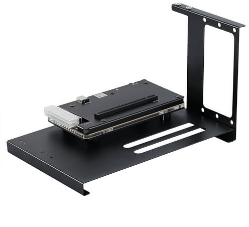Tosuny Dock de Carte Graphique Externe pour Thunderbolt 3 4, Quai Egpu avec Emplacement PCIe 16x, Ordinateur Portable USB4 - Forintel JHL7440 Boîtier en Aluminium, avec Support SFX