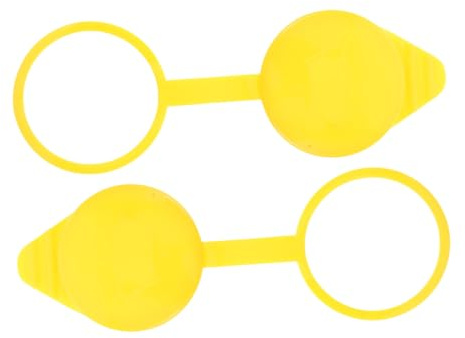 ROMISBABA 2pcs Windshield Washer Fluid Reservoir Caps Replacement for Front Window Wiper Fluid Tank Plastic Construction Easy Installation Car Maintenance