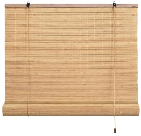 EasySpeed Estor Enrollable de Bambú Natural 60x140cm,Marrón
