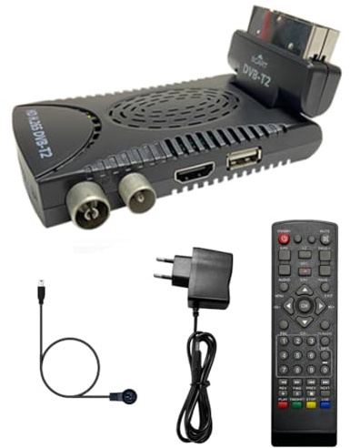 Xnuiasqe 265 Decodifica HEVC Set Top Box per Decodificatore TV Terrestre Digitale Full HD DVB-T2 con Plug EU EU