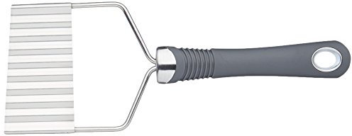 Cortador profesional de patatas fritas KitchenCraft con mango de agarre suave, 21,5 cm (8,5), plata/gris