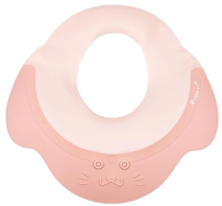 Gorro de Champú para Bebés, Visera de Protección Infantil de Silicona para Ojos y Oídos - Protector Contra Champú para Niños de 0 a 9 Años, Rosa
