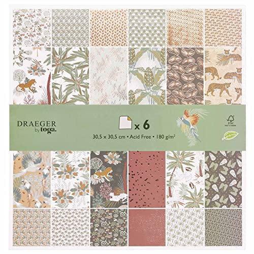 DRAEGER PARIS 1886 Papier Scrapbooking, Papel, Multicolor, talla única