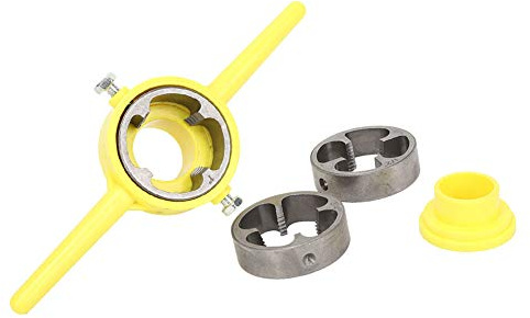 Oumefar Rohraufgeber NPT-Rundgesenk-Satz NPT-Gewinde PVC-Gewinde Toolmaker 1/2 Zoll 3/4 Zoll 1 Zoll zum Nachschneiden