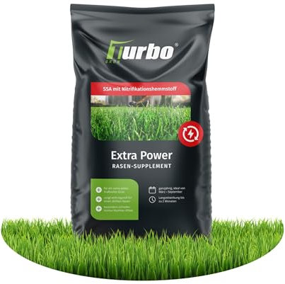 Extra-Power 5kg, Rasendünger, Stickstoffdünger, Ideal im Herbst und Sommer, geeignet für Streuwagen, staubarmes Granulat, Rasen dünger, Rasendünger Herbst, Turbogrün