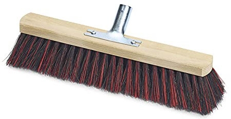 Reinica Straßenbesen Elaston mit Metallstielhalter 80 cm nassfest Universalbesen Universalkehrer