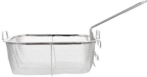 Panier à rôtir en acier inoxydable: fil Fry Basket French Fry Dessen Paniers Tamis net Cuisine Outils pour aliments frits fruits 38. 8X24cm