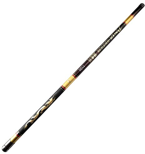 Generic Angelrute High Carbon Stream Angelrute Superleichte Harte Teleskoprute Ultrafeines Karpfenangeln (10M)
