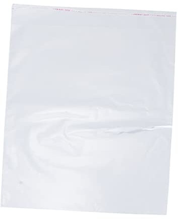 Operitacx 100stücke Selbstklebende Beutel Transparente Verpackungsbeutel Aus Px-material Mehrzweck-kleiderbeutel Mit Doppellagigem Schutz