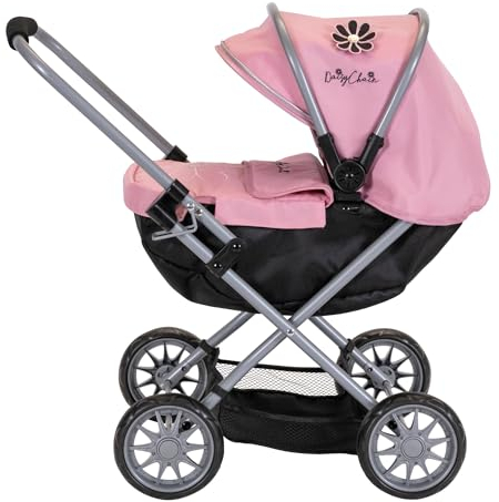 Daisy Chain Carrito para muñecos Pocket - Recomendado para niños de 18 Meses a 3 años. (Classic Pink)