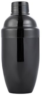 FRAMUN Fácil de Usar Coctelera Francesa de 750/600/450ml, coctelera, colador de Hielo de Cobre, Tong Pouer, coctelera de Acero Inoxidable 304, mezcladora (Color : Black 550ml)