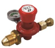 Tezla av iGT propan regulator med mätare 0,5-4 bar justerbar POL med 6,3 mm munstycke