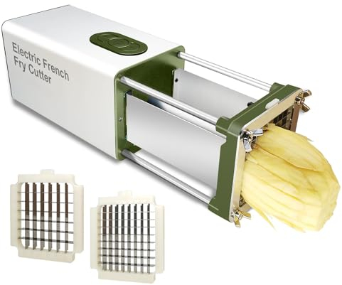 Cortador Eléctrico De Patatas Fritas, Cortador De Tiras De Patatas, Picador Eléctrico Comercial Y Doméstico, Cortador De Verduras Con Hoja De 1/2 Y 3/8 De Pulgada, Para Cortar Patatas,zanahorias