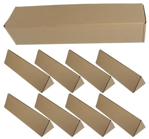 iplusmile 10stücke Kraftpapier Verpackungsbox Dreieckige Poster Aufbewahrung Robuste Versandlösung Für Kunstwerke Langlebig Und Leicht Zu Transportieren