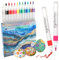 Realtopdo Acrylic Paint Pens Brush-Markers for Rock Painting Glass Stone Wood Craft Supplies,12 Vibrant Colors Acrylic Pens for Ceramic Wood Christmas Easter Egg Pumpkins Scrapbook (12)