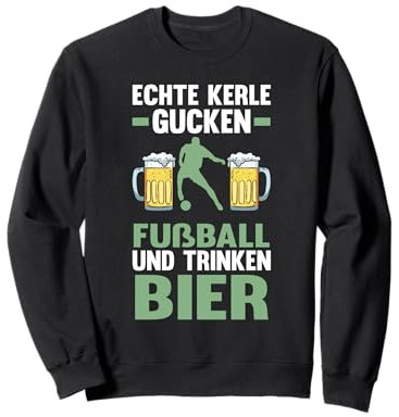 echte Kerle gucken Fussball Sport Sweatshirt