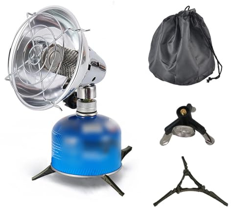 Hanzete Mini Camping Gas Heater Rapid Heating Energy Heater Portable Tent Heater with Storage Bag