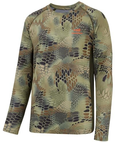 BASSDASH Men's Hunting Camo Performance Long Sleeve Shirt Fishing UPF50+ FS13M