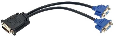 DIYEAH Cable Adaptador De Video Vga Divisor De Doble Conector Compatible Tarjetas Gráficas y Monitores