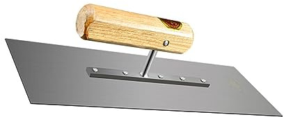 Gadpiparty Llana Para Enlucido De Hormigón Mampostería Masilla Ladrillo Mango De Madera Duración Prolongada