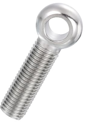 PATIKIL Perno Ojo Giratorio Con Hombro M20x80mm Acero Inox 304 Roscado Métrico Completo Ojo Pesca Agujero Deslizante Tornillo Aparejos Sujetadores Metálicos Tornillos Plata
