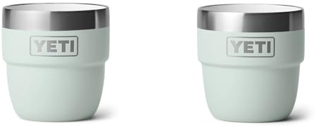 YETI Rambler Taza apilable con revestimiento de cerámica DuraSip, Ridgeline, 2 paquetes de 4 oz (118 ml)