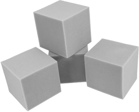 Kisangel 4pcs Soundproof Foam Acoustic Wall Tiles Sponge Sound Absorbing Panels for Home Theaters and Bars, Studio Sound Treatment Effective Noise Reduction and Bass Trap Features