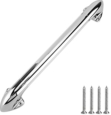 WIHFHGZ Pasamanos LED, Aleación de Zinc, 18in - Iluminación Segura 12V / 24V, Control por Botón, para Caravanas y Baños