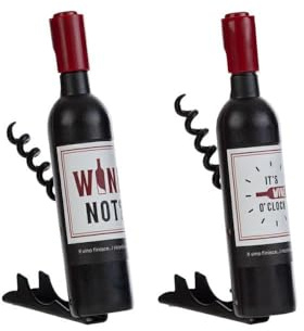 6 PZ WINE TIME Apribottiglie con calamita 11.5 cm BOMBPNIERA