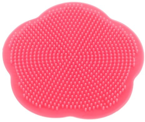 WRITWAA Silicone Bath Brush with Ergonomic Grip for Scalp Massage and Cradle Cap Exfoliation, Adorable Bow and Flower Shape Design, for Bath Time Use with Newborns and Parents