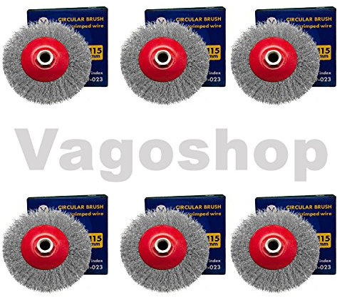 24 x Kegelbürste Drahtbürste 115 mm M14 Flex Gewellt Bürste Winkelschleifer