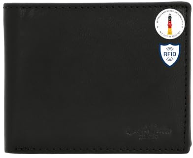 Gusti Leder Portemonnaie Herren Pawel – Zeitlos & praktisch | 100% Echtleder | 11 Kartenfächer, Münzfach & Sichtfenster | Perfekt für Alltag & Reisen