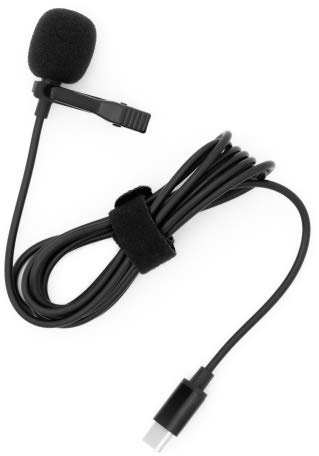 System-S USB Typ C Mikrofon Lavaliermikrofon für Interview YouTube Videokonferenz Podcast Diktat