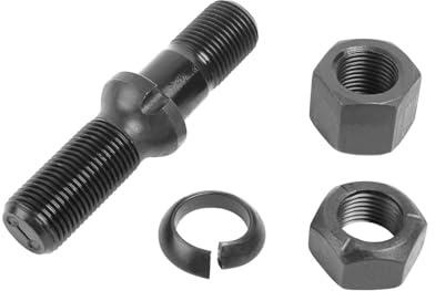 10 x DT Spare Parts 10.10040 Radbolzen, komplett, M22 x 2, LTh1: 43 mm, LTh2: 28 mm, Lu: 48 mm, D: 32 mm, L: 110 mm, 10.9 für Anhänger