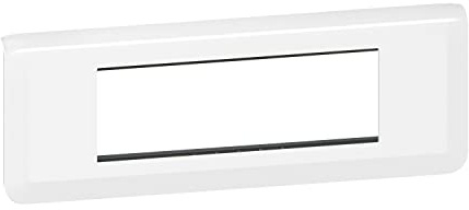 Mosaic support plaque 6 modules blanc horizontal