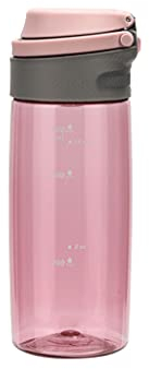 QHLOM Sports Bottle Leak-proof Fitness Large-capacity Drinking Water Bottle With Time Stamp And Measuring Scale Wide Mouth (Color : Pink, Size : 550)