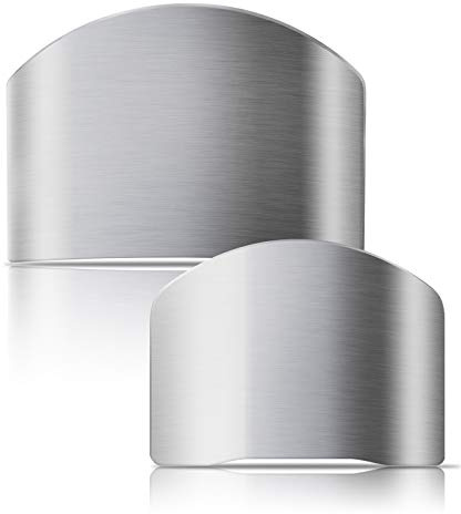 Fingerschutz aus Edelstahl, 2 Stück Küchenfingerschutz Edelstahl-Fingerschutz zum Schneiden Küchenwerkzeuge zum Schutz Ihrer Finger und Fingernagelz