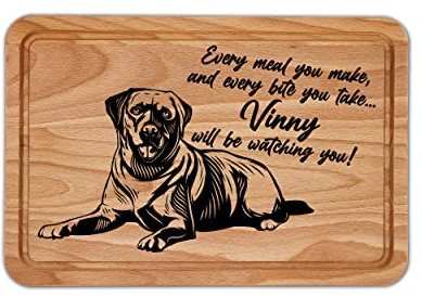 Personalised Labrador Retriever Wooden Chopping Board, Custom Birthday Gift for Dog Loving Mum, Present Idea for Labrador Retriever Puppy Owner