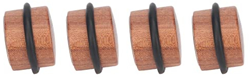 Butée de Porte au Sol, 4 Pièces en Bois Massif Anti-perforation Anti-dérapant Butée de Porte Ronde pour la Cuisine