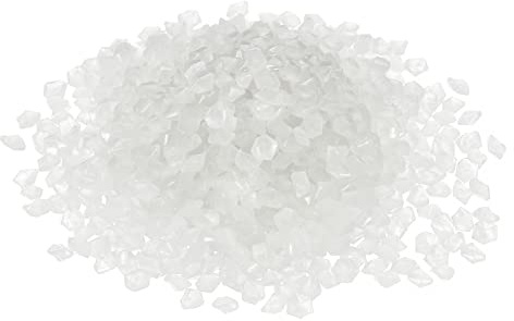 sourcing map 5000 Stück Leuchtsteine, 3–5 mm, leuchtende Kieselsteine, Dekoration im Dunkeln, Dekoration, DIY, dekorativ, Weiß für Garten, Topfpflanze, Aquarium