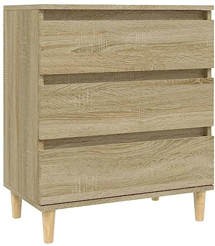 FENLAX Buffetschrank Kommode Breite Sideboard Modern Komodenschrank Für Schlafzimmer Flur Wohnzimmer Mehrzweckschrank 60x35x70 cm Sonoma-Eiche