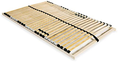 LAPOOH Lattenrost mit 28 Latten 7 Zonen, Matratze, Rolllattenrost, Familienbett, Bett, Funktionsbett,100 x 200 cm