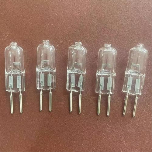 WYLIELAMSH 5PCS GY6.35 Double-pin Base Halogen Bulb Mechanical Lighting G6.35 24V 12V Tungsten Halogen Bulbs,24V 250W