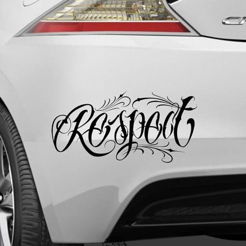 Rakelfix Respekt Oldschool Tatouage autocollant Taille et couleur au choix Autocollant pour voiture Vernis Vitre