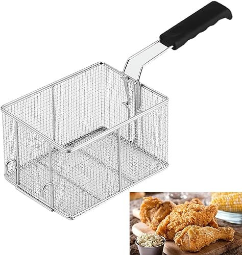 PGKTKCWH Friggitrice a Gas Professionale, friggitrice a propano/friggitrice a Gas GPL, con cestello per friggere e Coperchio, per la Cottura di Alimenti in Cucina Domestica del Ristorante (