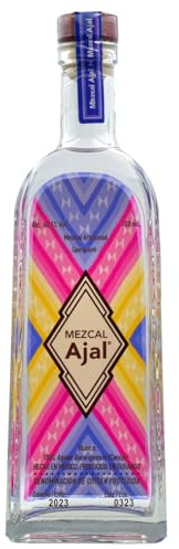 Mezcal Ajal | 100% Cenizo Agave | Artesanal - Handgefertigt in Durango, Mexiko | Leicht rauchig und mild, Perfekt für Cocktails oder zum puren Genuss | 40.5% (0.7 l)